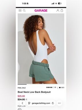 Garage Open Back Bodysuit